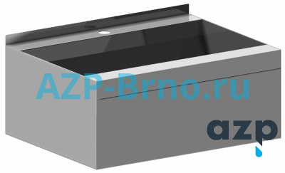 Раковина из нержавеющей стали AUM 030 AZP Brno Чехия (фото, схема)